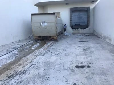 Before and after Hot Water Cleaning